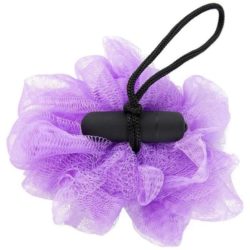 Фиолетовая губка для ванны с вибропулей Vibrating Bath Sponge купить в интернет магазине pheromones-mf.ru