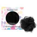 Черная губка для ванны с вибропулей Vibrating Bath Sponge купить в интернет магазине pheromones-mf.ru